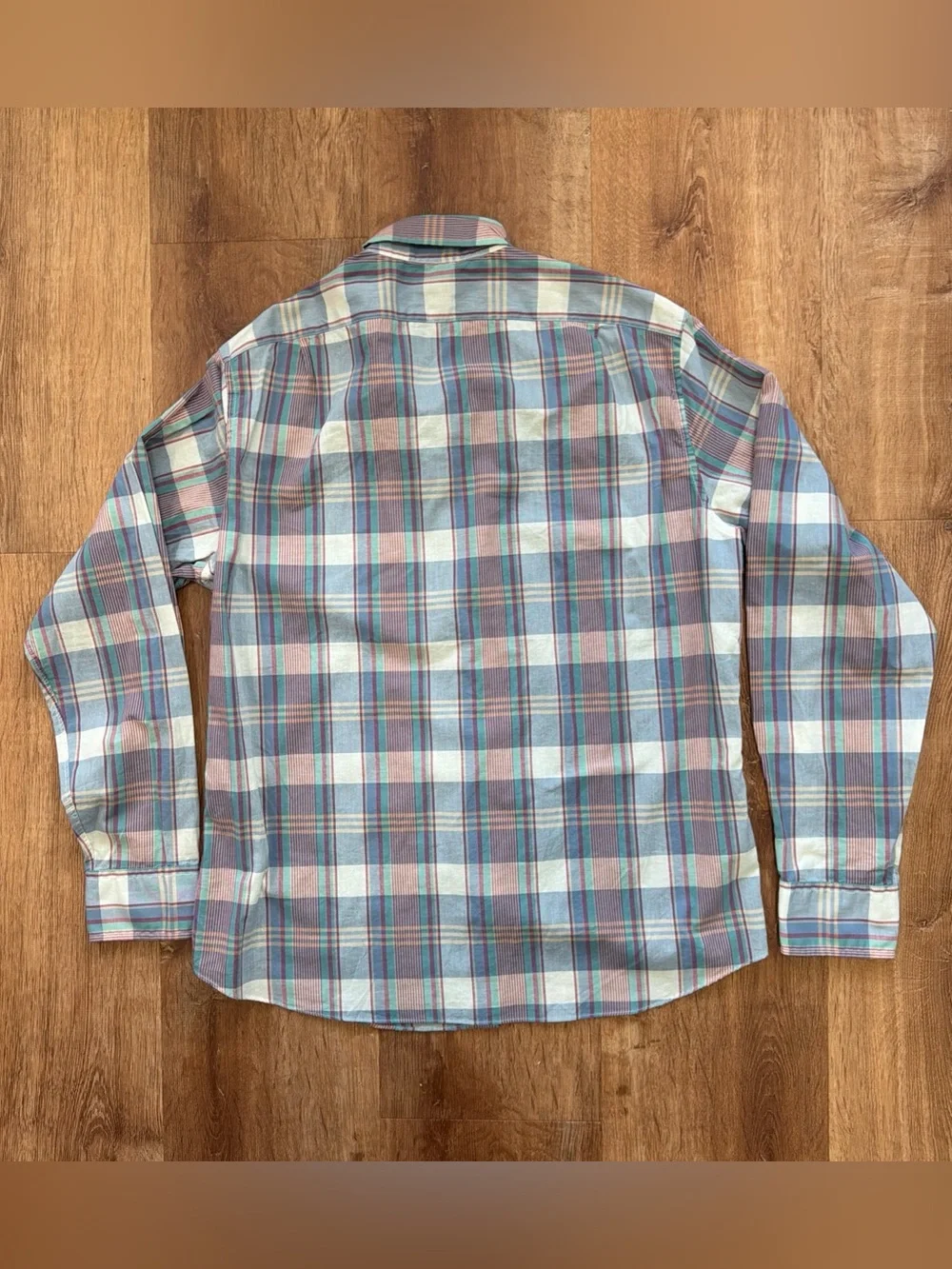 J. Crew Button Down Shirt Mens Large Slim Fit Plaid Long Sleeve Casual Preppy
